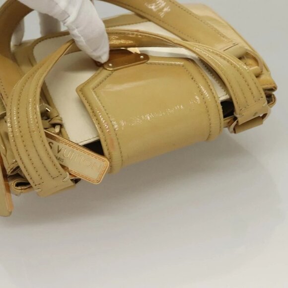 LOUIS VUITTON Cruise line Sac Bicolor Hand Bag Enamel Yellow - Picture 6 of 15